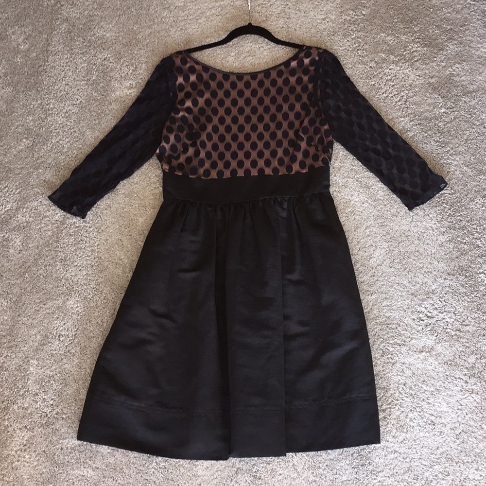 Eliza J dress black, 3/4 sleeve, pockets! sz 10